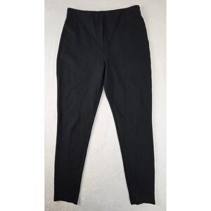 Banana Republic High-Rise Flare Pants Womens Medium Black Ponte Knit Pull On